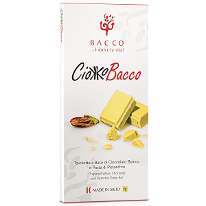 BACCO biała czekolada z PISTACJAMI 100g